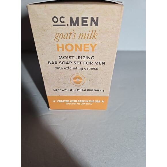 3 Bars MAN Soap - Goat's Milk Honey Oatmeal - 24 oz. Total - OC Men USA 8 Oz Ea - Picture 3 of 10